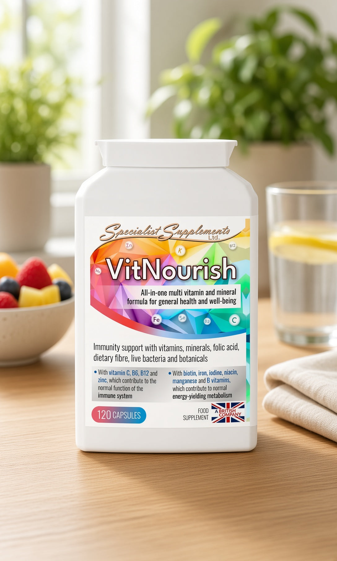 Multivitamin and mineral supplement - 120 capsules