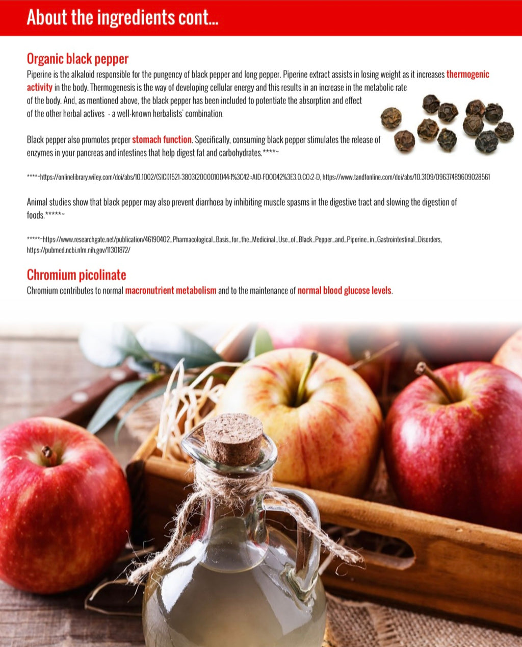 Apple Cider Vinegar for weight loss, digestion and inner cleansing - 120 capsules
