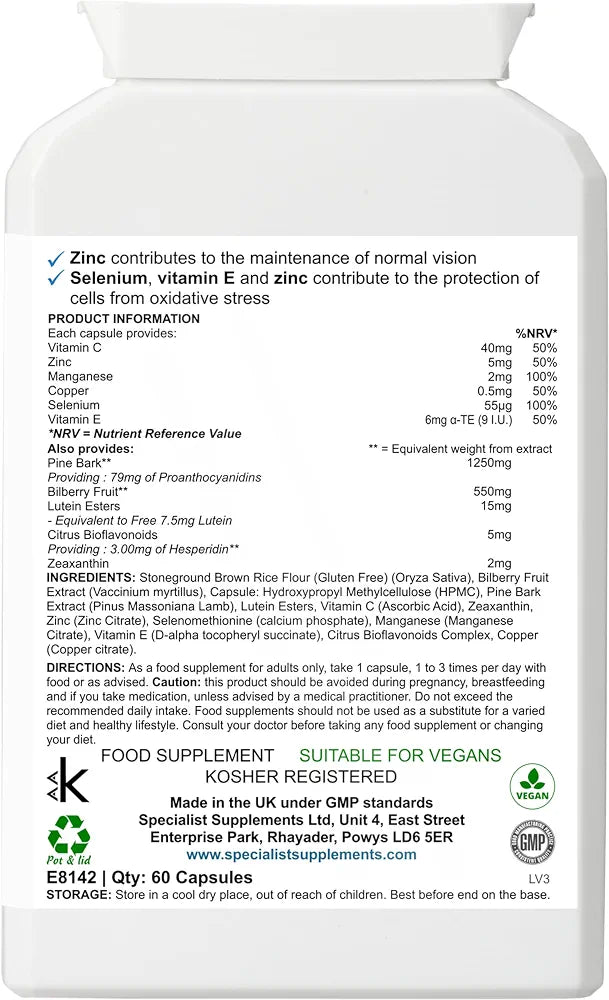 EyeNourish eye health and vision supplement - 60 capsules