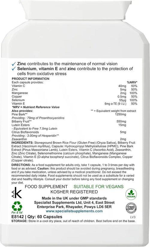 EyeNourish eye health and vision supplement - 60 capsules