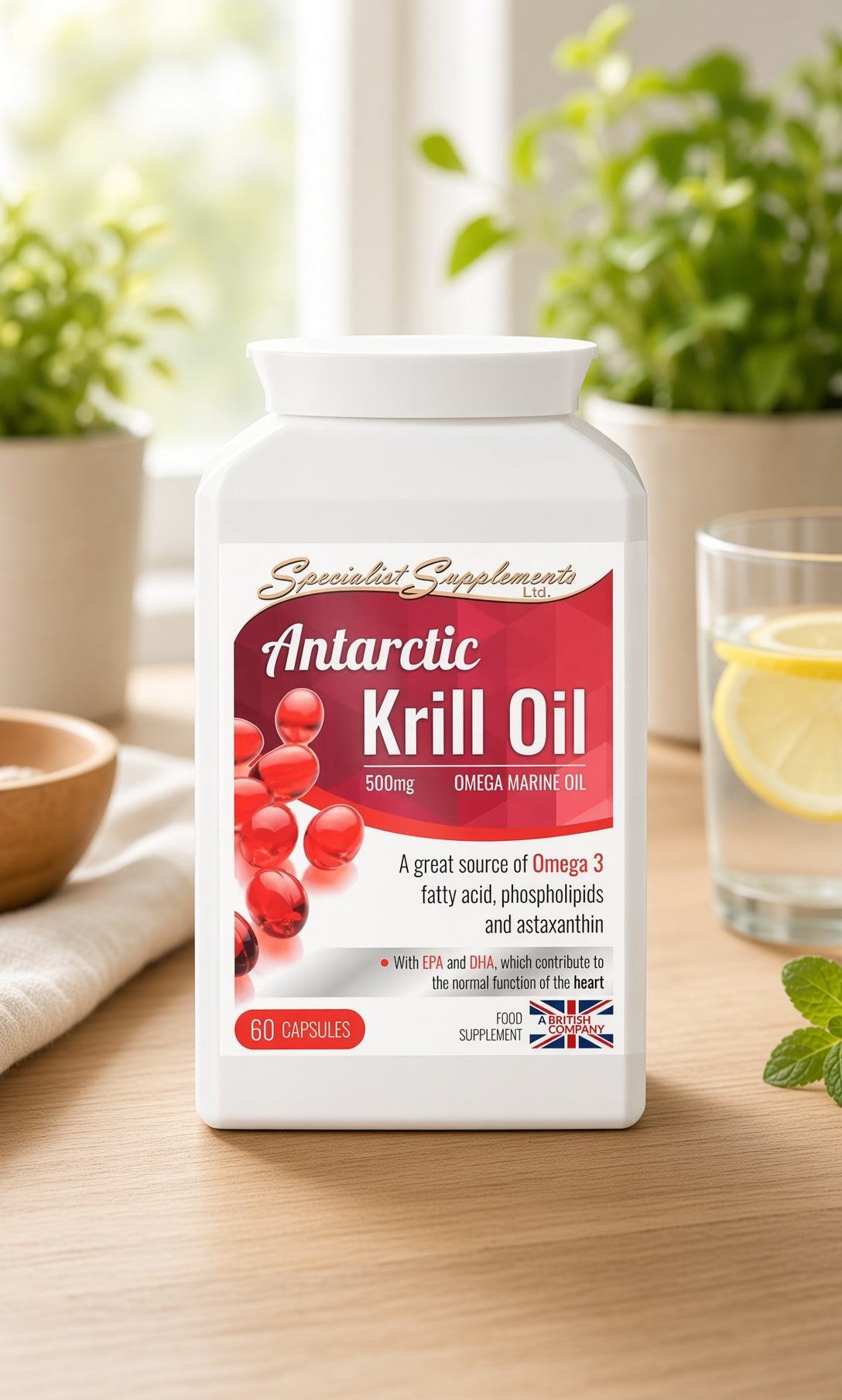 Antarctic Krill Oil - 60 500mg gel capsules
