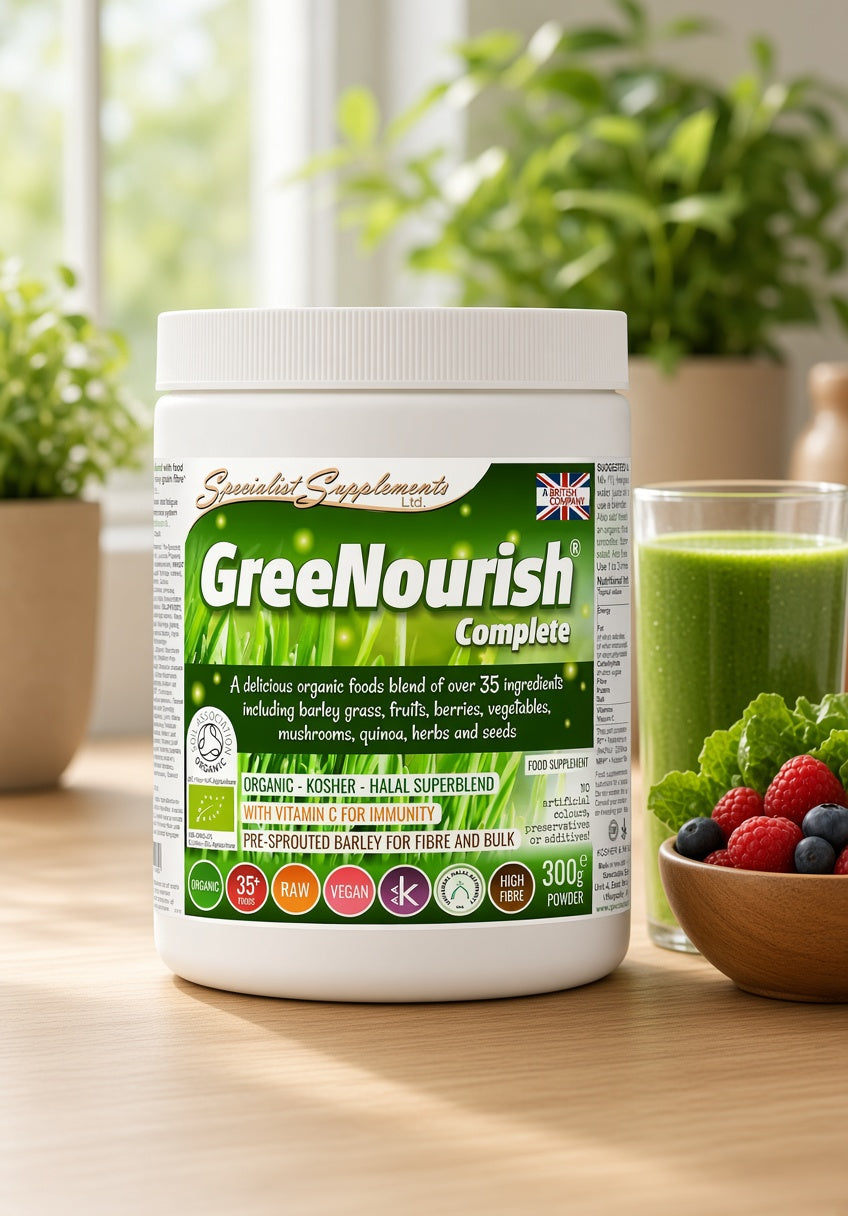 Organic high-fibre superfood drink powder - 300g