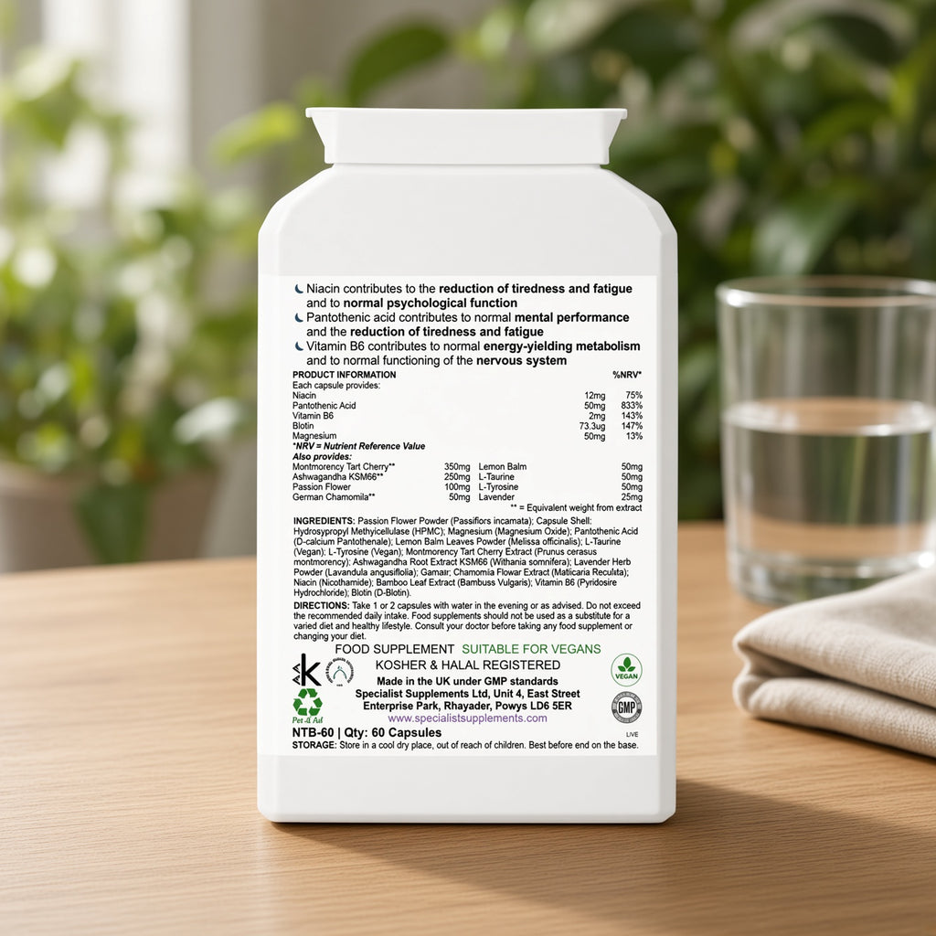 PyjamaTime calming supplement for sleep and relaxation - 60 capsules