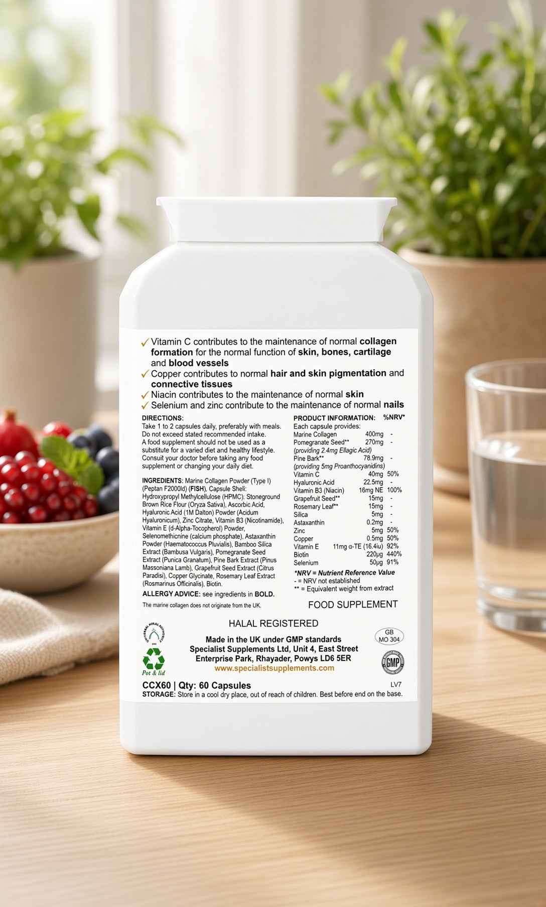 Marine Collagen beauty formula - 60 capsules