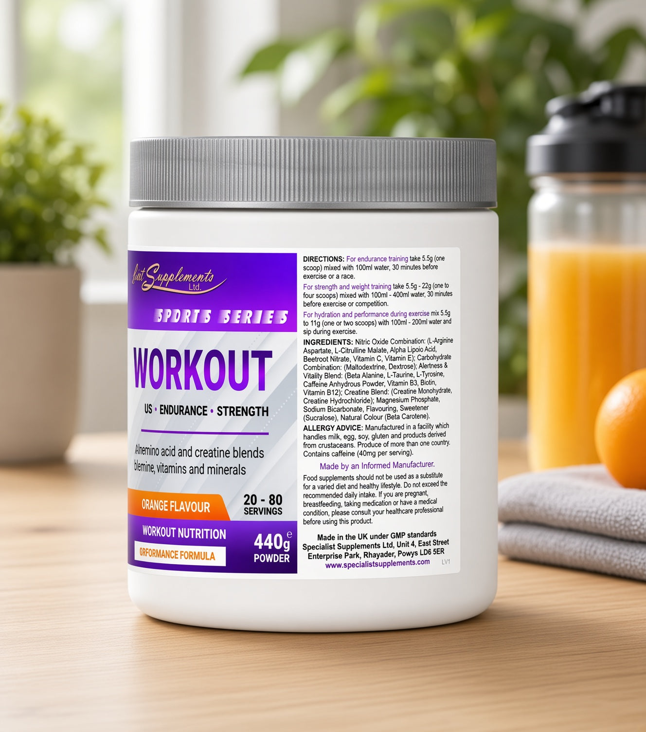 Pre-workout for performance  endurance strength energy and focus