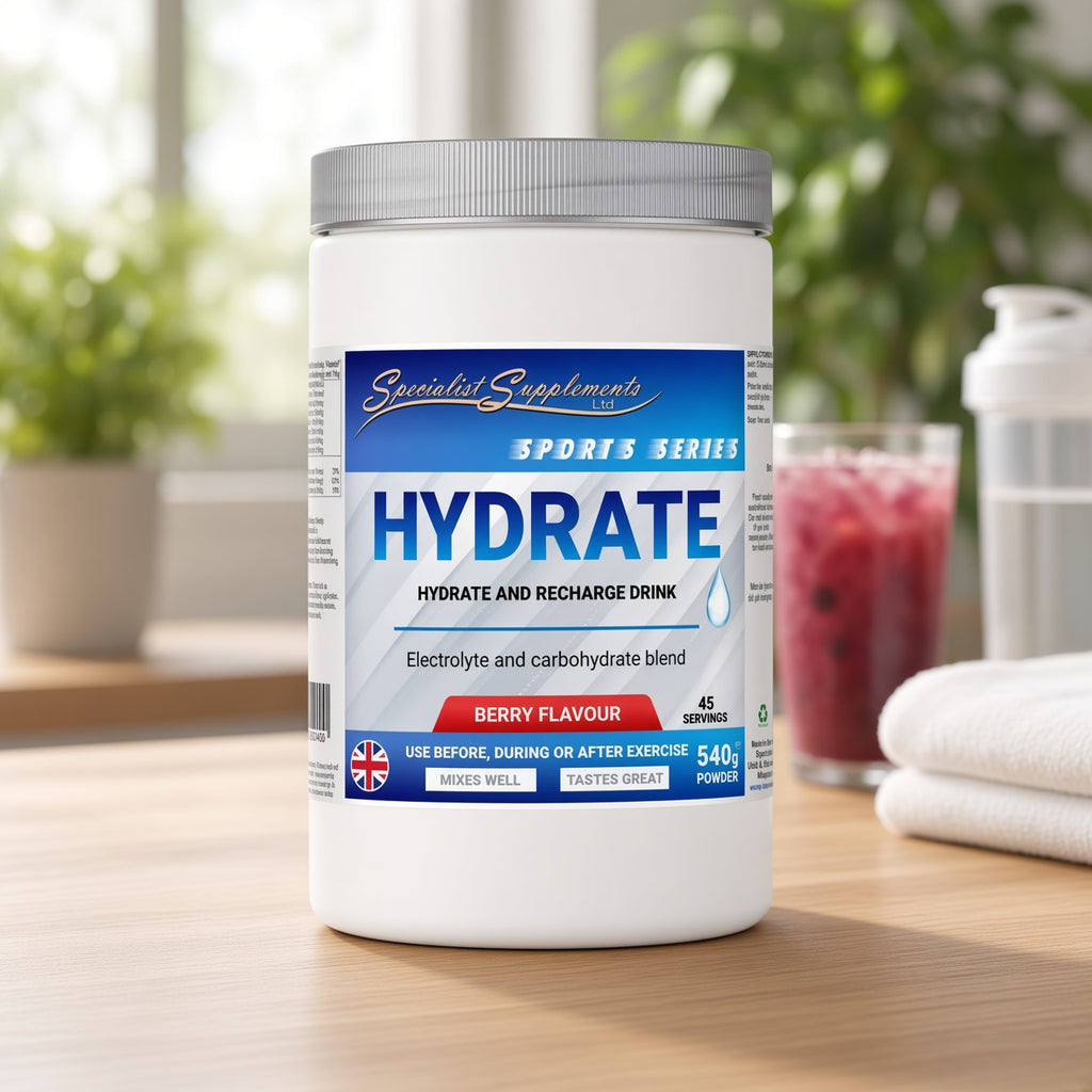 Electrolyte and carbohydrate Berry flavoured hydration drink mix - 540g powder